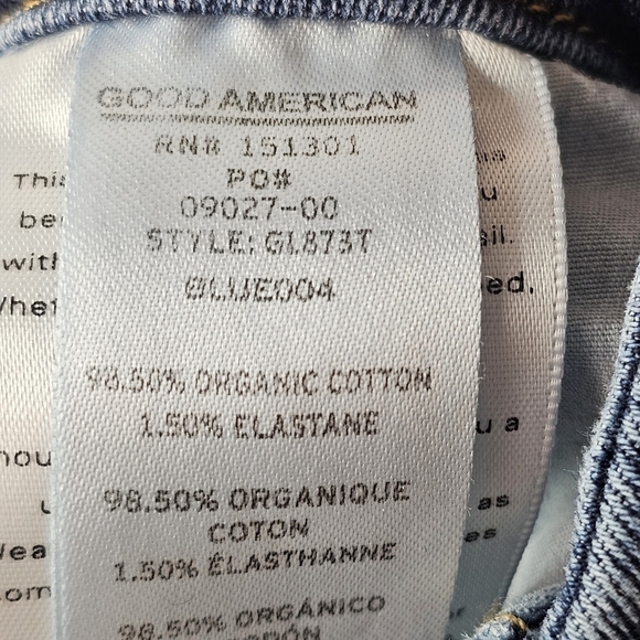 Good American 8 29 Waist Classic Blue Women's Jeans Denim Skinny - Picture 6 of 8